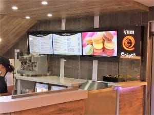 custom digital menu board